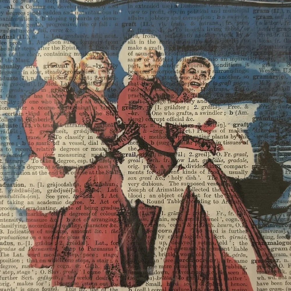 Handmade White Christmas print - Christmas, new in plastic sleeve! - Picture 2 of 5